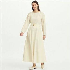 Uniqlo x Hana Tajima tucked long sleeve maxi dress